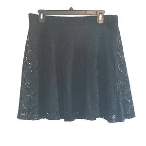 Black lace skirt